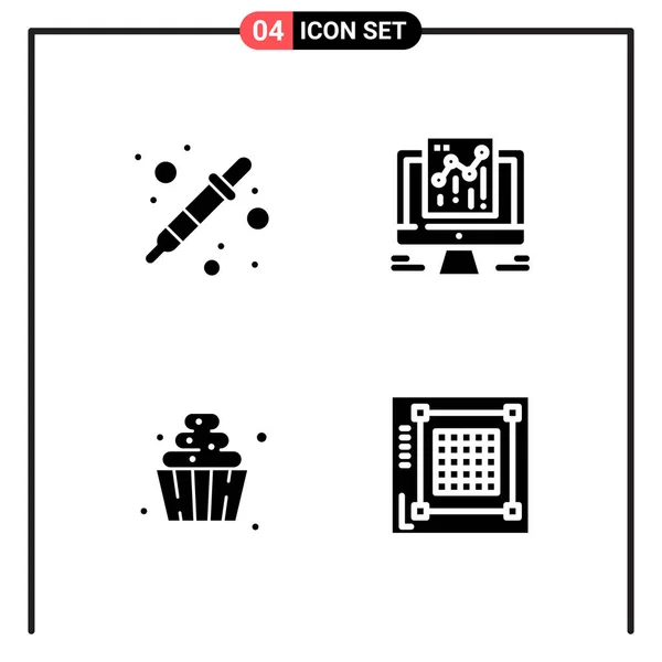 Conjunto Iconos Creativos Universales Simplemente Vector Ilustraciones Para Aplicaciones Web — Vector de stock