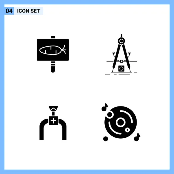 Set Universal Creative Icons Simply Vector Illustrations Web Mobile Apps — Stock Vector