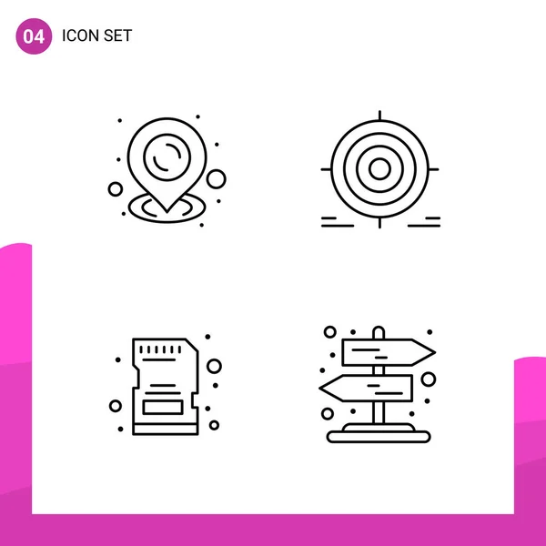 Set of 25 Universal Business Icons Vector — Stock Vector