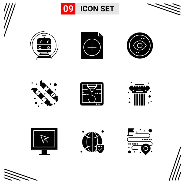 Conjunto Iconos Creativos Universales Simplemente Vector Ilustraciones Para Aplicaciones Web — Vector de stock