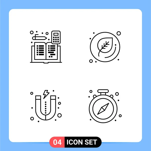 Set Universal Creative Icons Simply Vector Illustrations Web Mobile Apps — Stock Vector