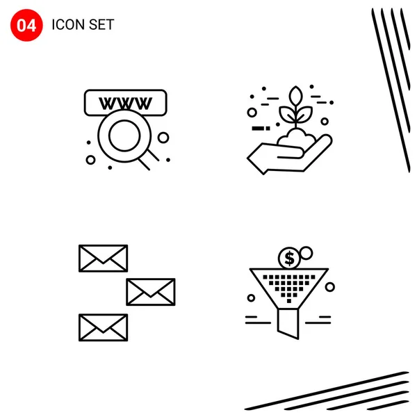 Set Universal Creative Icons Simply Vector Illustrations Web Mobile Apps — Stock Vector