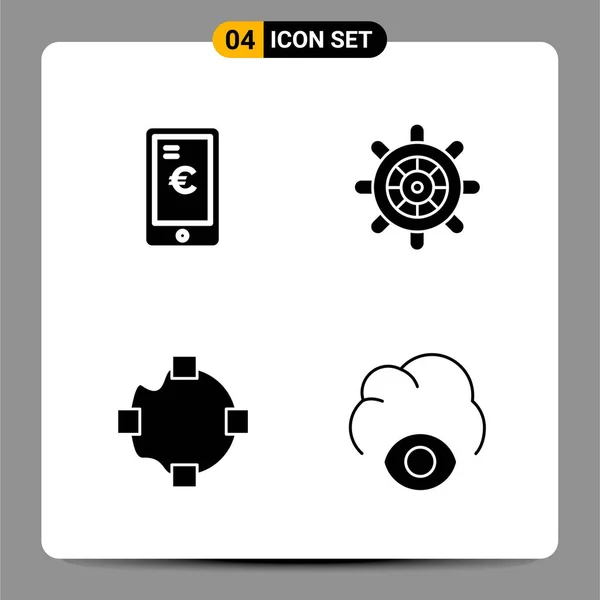 Conjunto Iconos Creativos Universales Simplemente Vector Ilustraciones Para Aplicaciones Web — Vector de stock