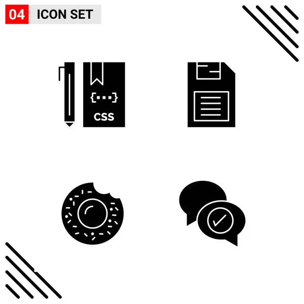 Set Universal Creative Icons Simply Vector Illustrations Web Mobile Apps — Stock Vector