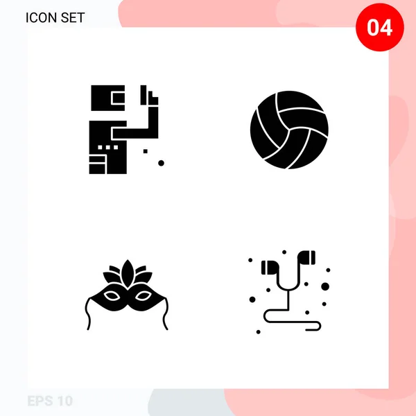 Set Universal Creative Icons Simply Vector Illustrations Web Mobile Apps — Stock Vector