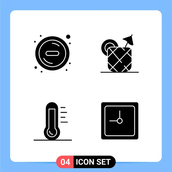 Conjunto Iconos Creativos Universales Simplemente Vector Ilustraciones Para Aplicaciones Web — Archivo Imágenes Vectoriales