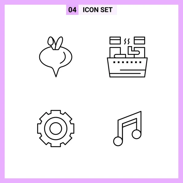 Set de 25 iconos de negocio universales Vector — Vector de stock