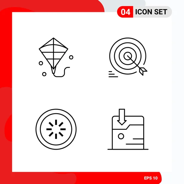 Conjunto de 16 iconos universales Vector de negocios — Vector de stock