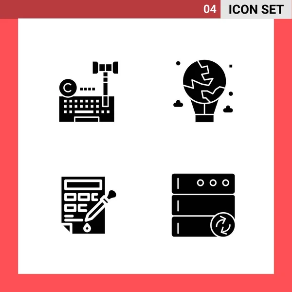 Conjunto Iconos Creativos Universales Simplemente Vector Ilustraciones Para Aplicaciones Web — Archivo Imágenes Vectoriales