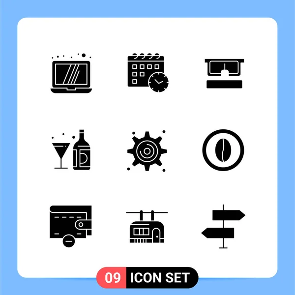 Conjunto Iconos Creativos Universales Simplemente Vector Ilustraciones Para Aplicaciones Web — Archivo Imágenes Vectoriales