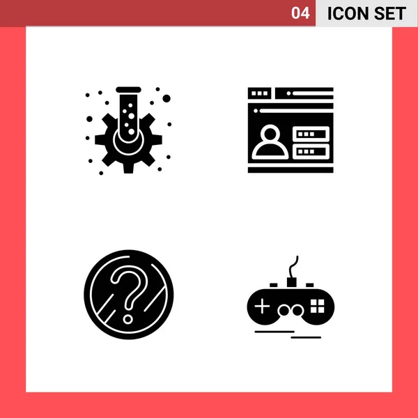 Conjunto Iconos Creativos Universales Simplemente Vector Ilustraciones Para Aplicaciones Web — Vector de stock