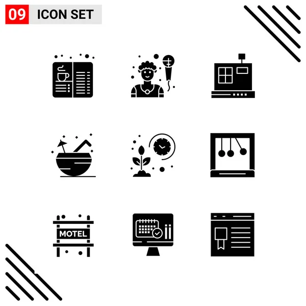 Conjunto de 16 iconos universales Vector de negocios — Vector de stock