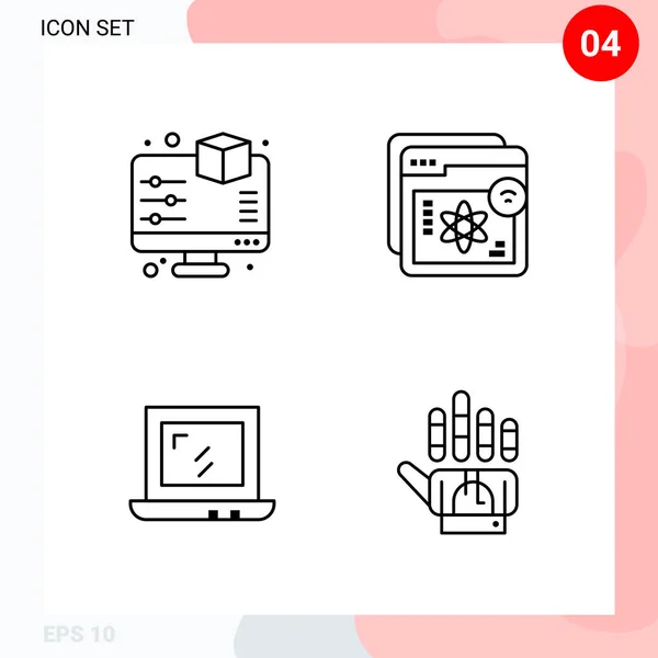 Set de 25 iconos de negocio universales Vector — Vector de stock