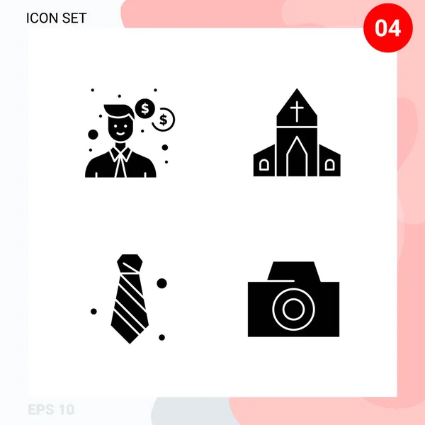 Conjunto Iconos Creativos Universales Simplemente Vector Ilustraciones Para Aplicaciones Web — Archivo Imágenes Vectoriales