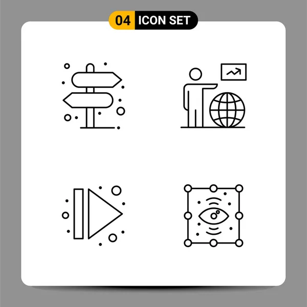 Conjunto de 16 iconos universales Vector de negocios — Vector de stock