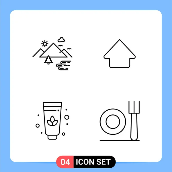 Set Universal Creative Icons Simply Vector Illustrations Web Mobile Apps — Stock Vector