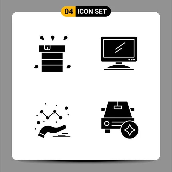 Conjunto Iconos Creativos Universales Ilustración Vectorial — Vector de stock