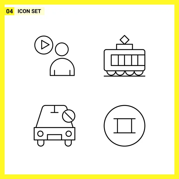 Sett med 25 Universal Business Icons vektor – stockvektor