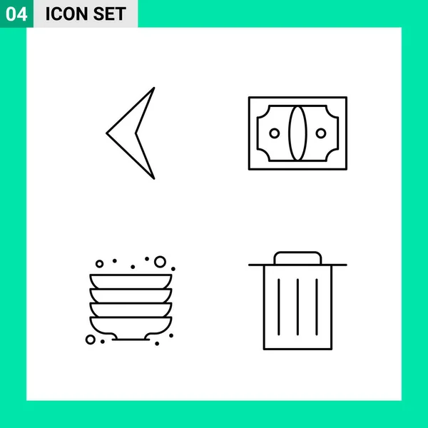 Set Universal Creative Icons Simply Vector Illustrations Web Mobile Apps — Stock Vector