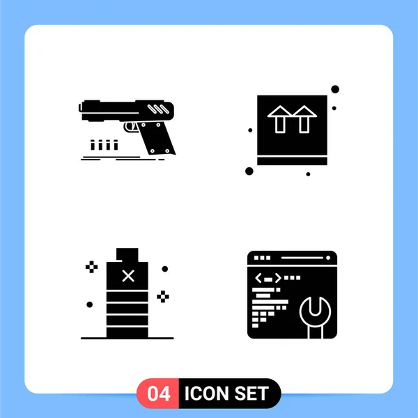 Conjunto Iconos Creativos Universales Simplemente Vector Ilustraciones Para Aplicaciones Web — Archivo Imágenes Vectoriales