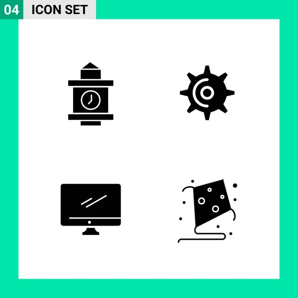 Conjunto Iconos Creativos Universales Simplemente Vector Ilustraciones Para Aplicaciones Web — Archivo Imágenes Vectoriales