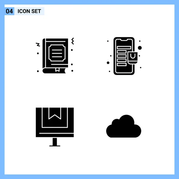 Set Universeller Kreativer Symbole Einfach Vektorillustrationen Für Web Und Mobile — Stockvektor