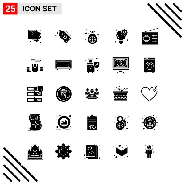 Set de 25 iconos de negocio universales Vector — Archivo Imágenes Vectoriales