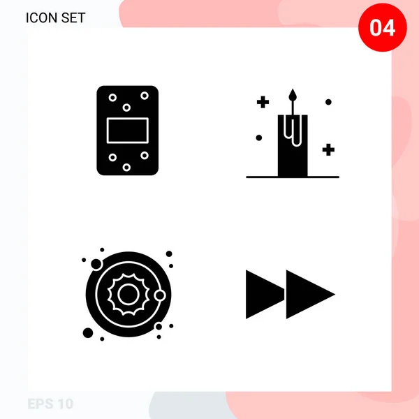 Set Universal Creative Icons Simply Vector Illustrations Web Mobile Apps — Stock Vector