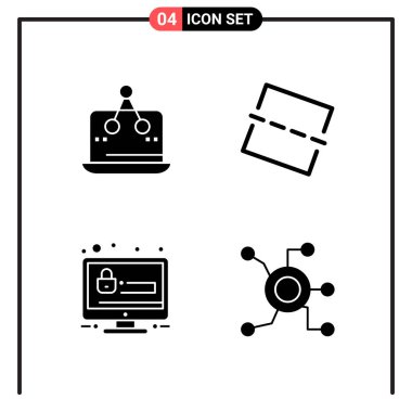 Evrensel yaratıcı simgeler kümesi, web ve mobil uygulamalar ve projeler için basit vektör illüstrasyonları  