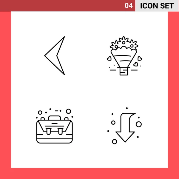 Conjunto Iconos Creativos Universales Simplemente Vector Ilustraciones Para Aplicaciones Web — Vector de stock