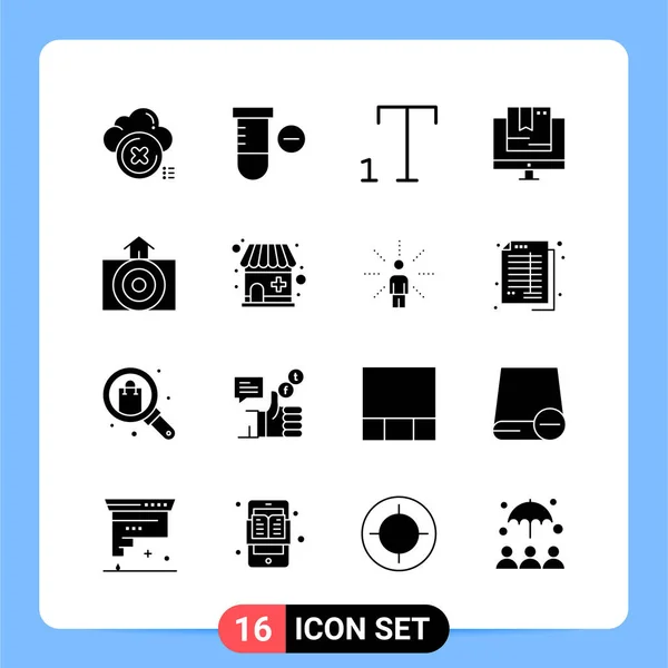 Conjunto Iconos Creativos Universales Simplemente Vector Ilustraciones Para Aplicaciones Web — Archivo Imágenes Vectoriales