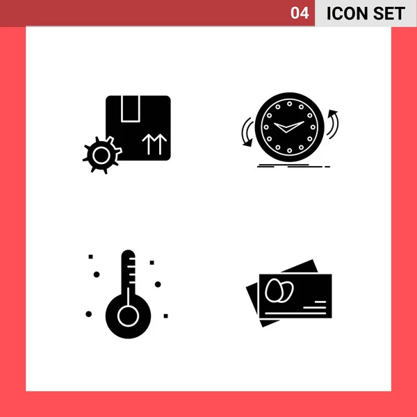 Conjunto Iconos Creativos Universales Simplemente Vector Ilustraciones Para Aplicaciones Web — Archivo Imágenes Vectoriales