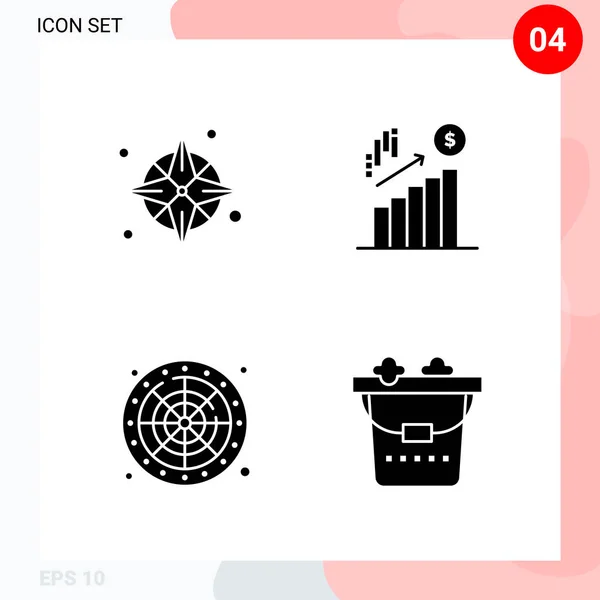 Conjunto Iconos Creativos Universales Simplemente Vector Ilustraciones Para Aplicaciones Web — Archivo Imágenes Vectoriales