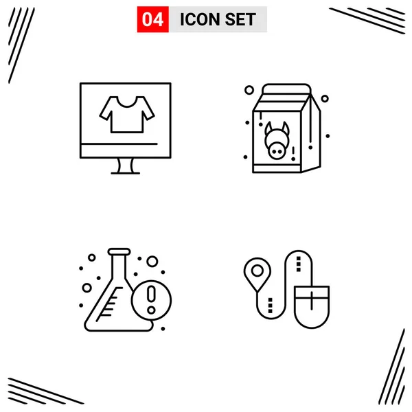 Conjunto Iconos Creativos Universales Simplemente Vector Ilustraciones Para Aplicaciones Web — Vector de stock