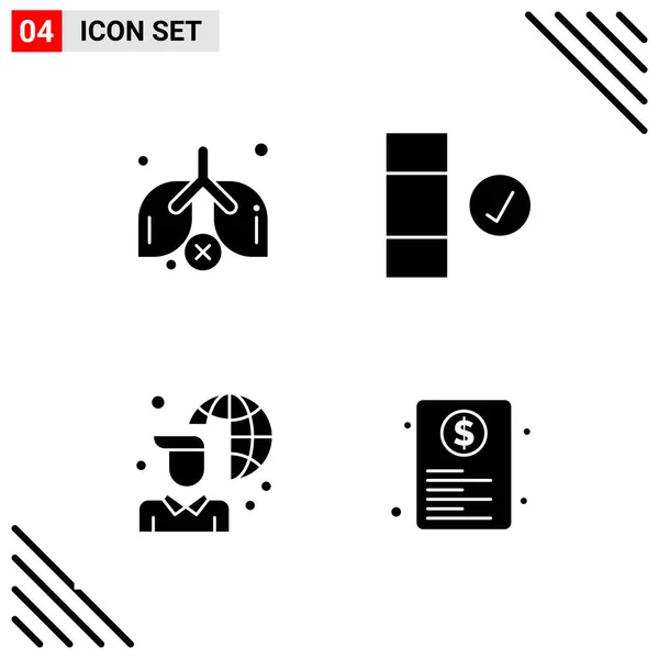 Conjunto Iconos Creativos Universales Simplemente Vector Ilustraciones Para Aplicaciones Web — Vector de stock