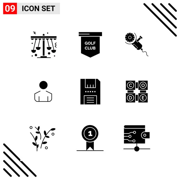 Conjunto Iconos Creativos Universales Simplemente Vector Ilustraciones Para Aplicaciones Web — Vector de stock