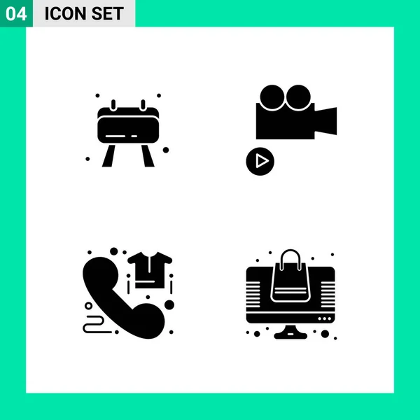 Set Dari Ikon Kreatif Universal Cukup Ilustrasi Vektor Untuk Aplikasi - Stok Vektor