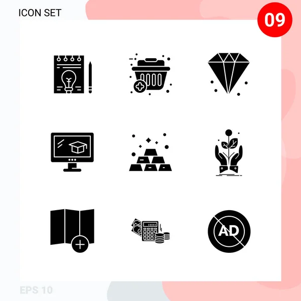 Set Universal Creative Icons Simply Vector Illustrations Web Mobile Apps — Stock Vector