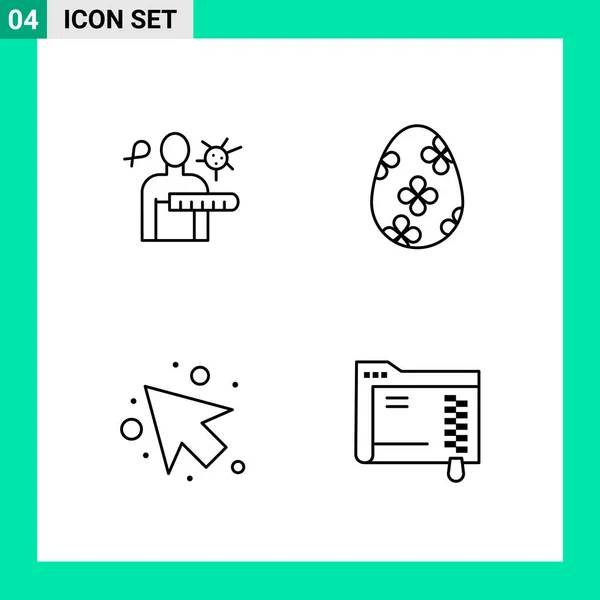 Set Universal Creative Icons Simply Vector Illustrations Web Mobile Apps — Stock Vector