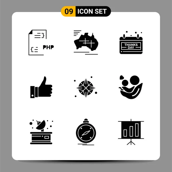 Conjunto Iconos Creativos Universales Simplemente Vector Ilustraciones Para Aplicaciones Web — Archivo Imágenes Vectoriales