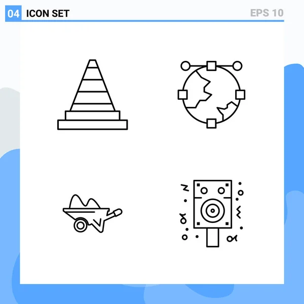 Set de 25 iconos de negocio universales Vector — Vector de stock