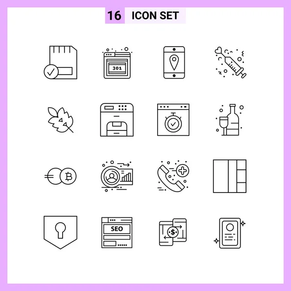 Set de 25 iconos de negocio universales Vector — Vector de stock