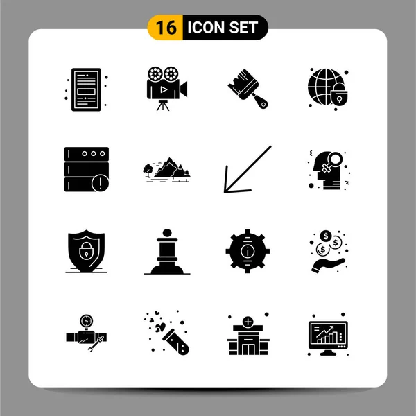 Conjunto Iconos Creativos Universales Simplemente Vector Ilustraciones Para Aplicaciones Web — Vector de stock