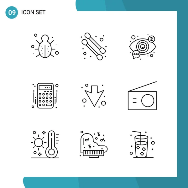 Set de 25 iconos de negocio universales Vector — Archivo Imágenes Vectoriales