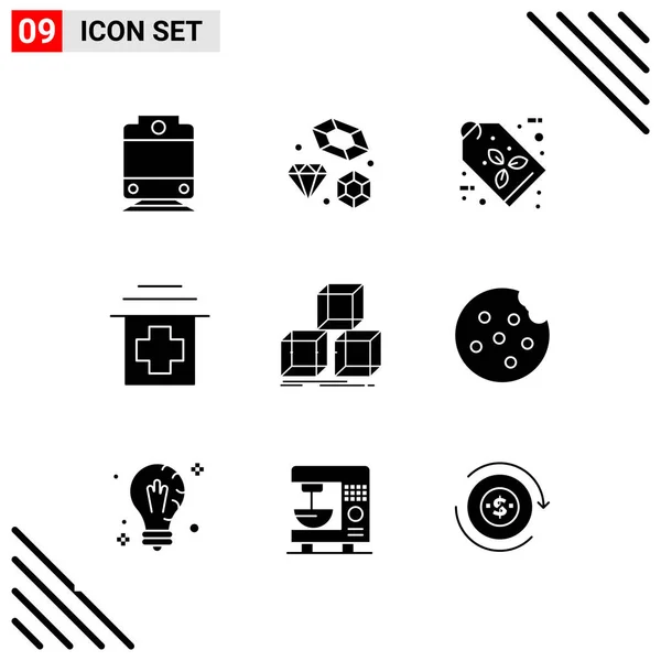 Conjunto Iconos Creativos Universales Simplemente Vector Ilustraciones Para Aplicaciones Web — Vector de stock