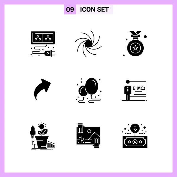 Conjunto Iconos Creativos Universales Simplemente Vector Ilustraciones Para Aplicaciones Web — Archivo Imágenes Vectoriales