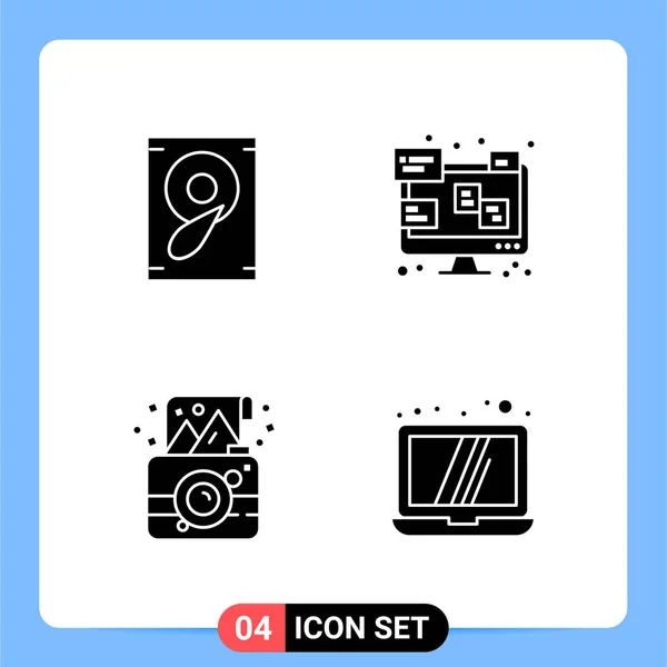 Conjunto Iconos Creativos Universales Simplemente Vector Ilustraciones Para Aplicaciones Web — Vector de stock