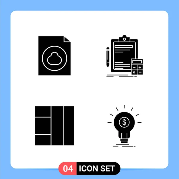 Set Universal Creative Icons Simply Vector Illustrations Web Mobile Apps — Stock Vector