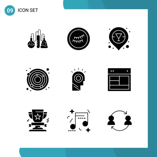 Set Universal Creative Icons Simply Vector Illustrations Web Mobile Apps — Stock Vector