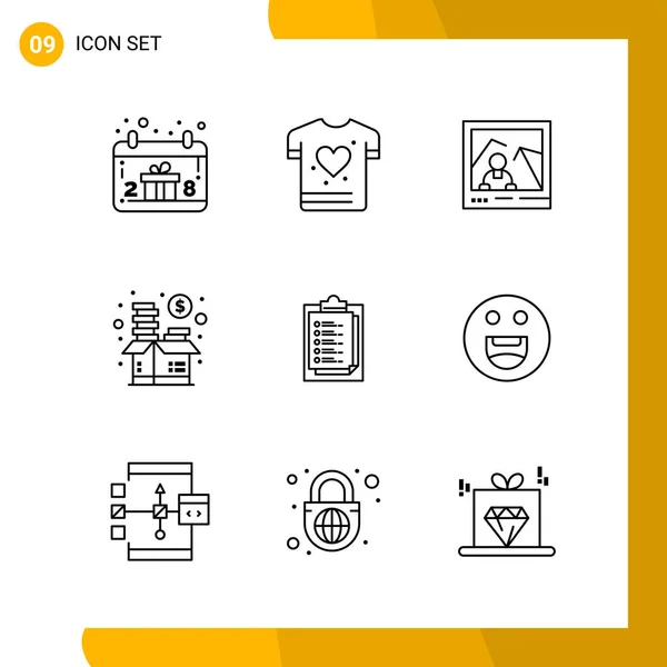 Set Universal Creative Icons Simply Vector Illustrations Web Mobile Apps — Stock Vector